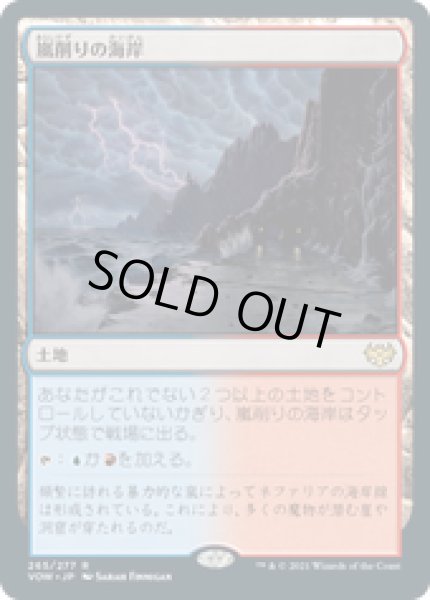 画像1: 【JPN/VOW】嵐削りの海岸/Stormcarved Coast [土地] 『R』 (1)