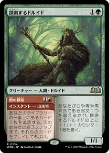 画像1: 【JPN/WOE/FOIL★】探索するドルイド/Questing Druid [緑] 『R』 (1)