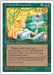 画像1: 【ENG/4ED】新緑の女魔術師/Verduran Enchantress