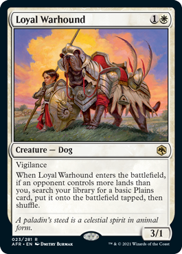 画像1: 【ENG/AFR】忠実な軍用犬/Loyal Warhound 『R』 [白]