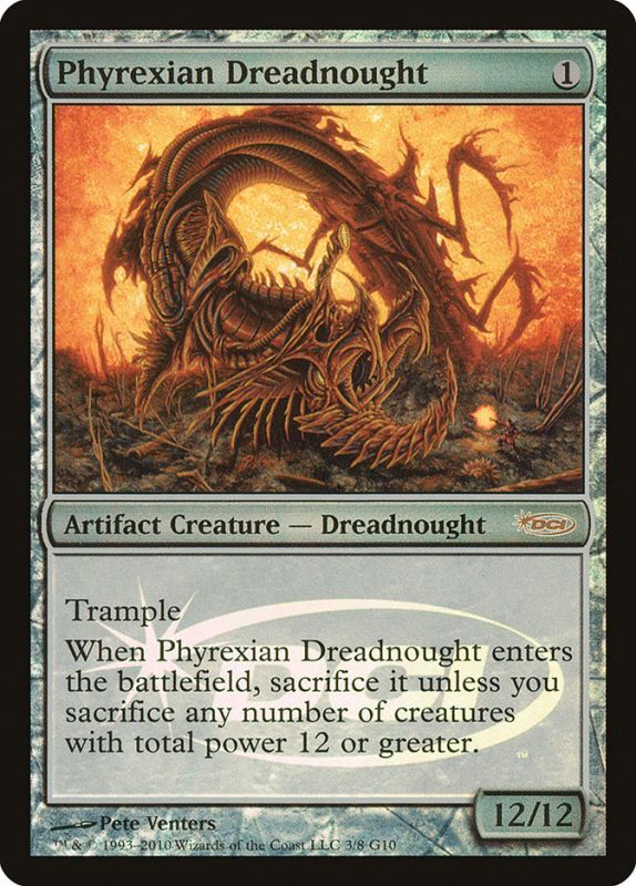 画像1: 【ENG/PRM/FOIL★】ファイレクシアン・ドレッドノート/Phyrexian Dreadnought【Judgeプロモ】