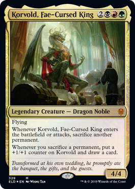 画像1: 【ENG/ELD-BRAWL】フェイに呪われた王、コルヴォルド/Korvold, Fae-Cursed King
