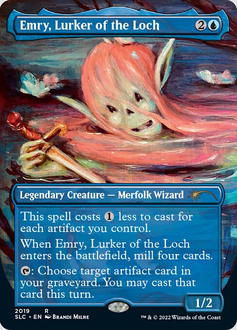 画像1: 【ENG/SLC/FOIL★】湖に潜む者、エムリー/Emry, Lurker of the Loch