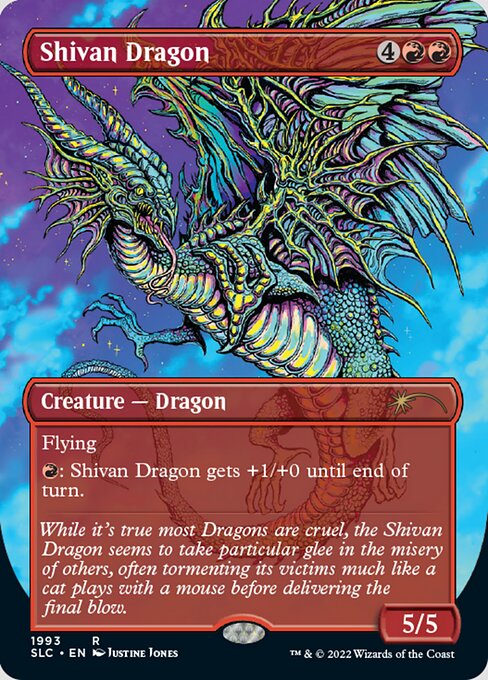 画像1: 【ENG/SLC】シヴ山のドラゴン/Shivan Dragon【Secret Lair】
