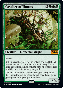 画像1: 【ENG/M20】茨の騎兵/Cavalier of Thorns 『M』 [緑]