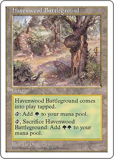 画像1: 【ENG/5ED】ヘイヴンウッドの古戦場/Havenwood Battleground