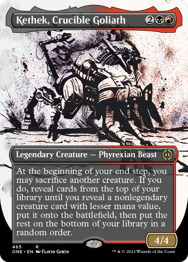 画像1: 【ENG/ONE-BF/FOIL★】るつぼのゴライアス、ケテク/Kethek, Crucible Goliath [マルチ] 『R』【S&C・F】