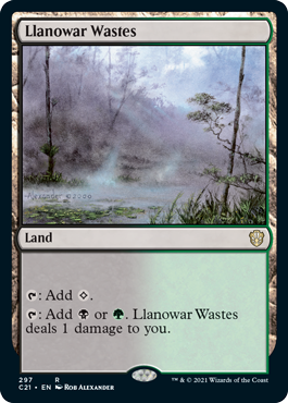 画像1: 【ENG/C21】ラノワールの荒原/Llanowar Wastes