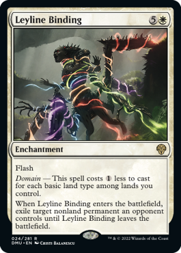 画像1: 【ENG/DMU/FOIL★】力線の束縛/Leyline Binding [白] 『R』
