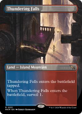 画像1: 【ENG/MKM-BF】轟音の滝/Thundering Falls [土地] 『R』【ボーダーレス】