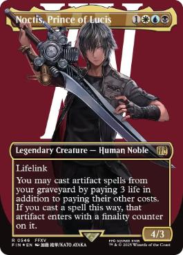 画像1: 【ENG/FIN-BF/サージ・FOIL★】ルシスの王子、ノクティス/Noctis, Prince of Lucis [マルチ] 『R』【ボーダーレス】