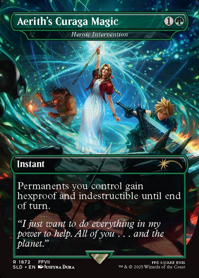 画像1: 【ENG/SLD/FOIL★】英雄的介入/Heroic Intervention【エアリスの魔法「ケアルガ」】