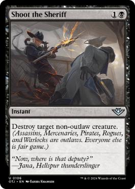 画像1: 【ENG/OTJ/FOIL★】保安官を撃て/Shoot the Sheriff [黒] 『U』