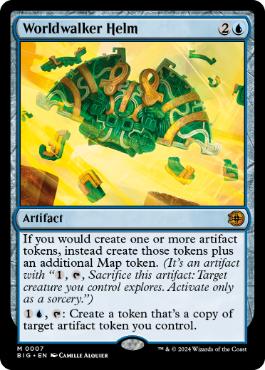 画像1: 【ENG/BIG/FOIL★】世界歩きの兜/Worldwalker Helm   [青] 『M』