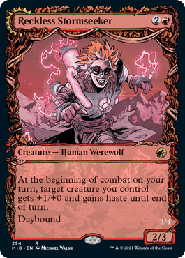 画像1: 【ENG/MID-BF】無謀な嵐探し/Reckless Stormseeker [赤] 『R』【ショーケース】