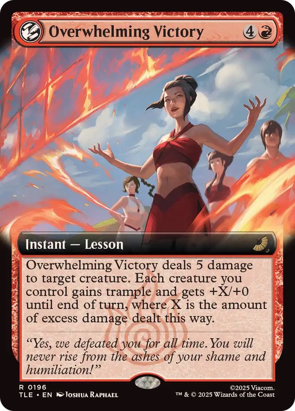 画像1: 【ENG/TLE】圧倒的勝利/Overwhelming Victory [赤] 『R』【拡張アート】
