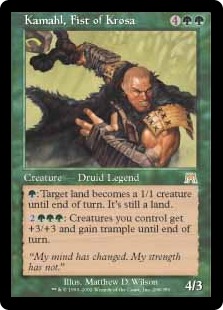 画像1: 【JPN/ONS】クローサの拳カマール/Kamahl, Fist of Krosa【EX-】