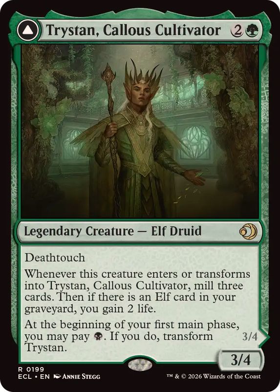 画像1: 【ENG/ECL/FOIL★】無感情の栽培者、トリスタン/Trystan, Callous Cultivator [緑] 『R』
