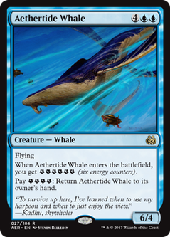 画像1: 【ENG/AER】霊気海嘯の鯨/Aethertide Whale 『R』[青]