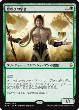 画像1: 【JPN/BFZ】獣呼びの学者/Beastcaller Savant 『R』