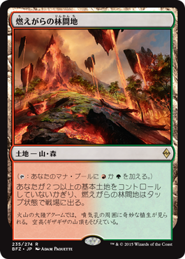 画像1: 【JPN/BFZ/FOIL★】燃えがらの林間地/Cinder Glade 