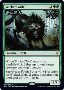 画像1: 【ENG/ELD】意地悪な狼/Wicked Wolf 『R』 [緑]