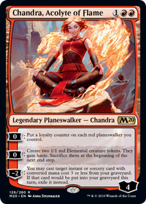 画像1: 【ENG/M20】炎の侍祭、チャンドラ/Chandra, Acolyte of Flame 『R』 [赤]