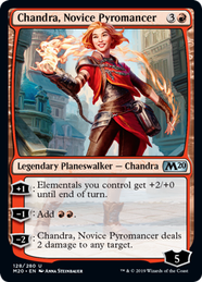 画像1: 【ENG/M20/FOIL★】新米紅蓮術師、チャンドラ/Chandra, Novice Pyromancer 『U』 [赤]