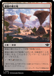 画像1: 【JPN/OTJ/Foil★】鋸歯の痩せ地/Jagged Barrens [土地] 『C』