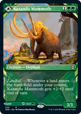 画像1: 【ENG/ZNR-BF】カザンドゥのマンモス/Kazandu Mammoth 『R』 [緑]【ショーケース】